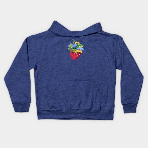 Cute Cottagecore Heart Kids Hoodie by Susi V